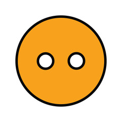 Shirt button icon design, illustration design
