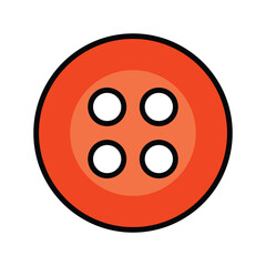 Shirt button icon design, illustration design

