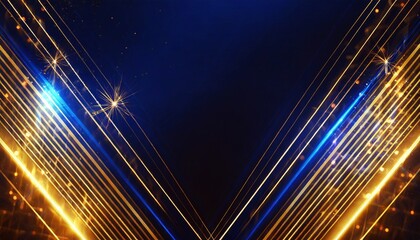 Fototapeta na wymiar Elegant Dark Blue and Golden Royal Awards Background