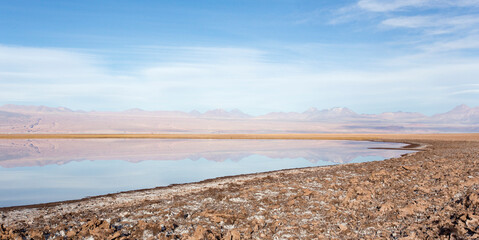 View of Chaxa lagoon