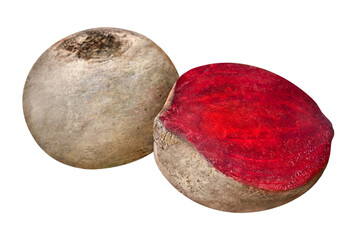 Rote Bete und Hintergrund transparent PNG cut out Beetroot - obrazy, fototapety, plakaty