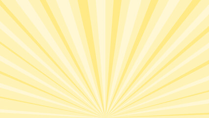 Yellow and white sunburst background