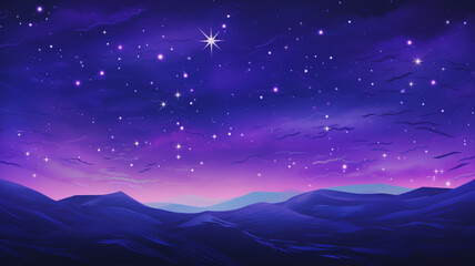 Banner noche estrellas