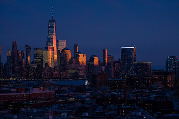 Fototapeta na wymiar NYC skyline at night