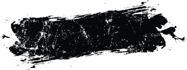Black stain brush grunge banner hand drawn splash grunge badge brush hand drawn black
