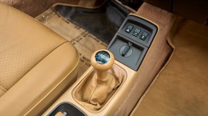 Shift knob in a car