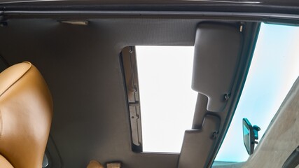 Sunroof of a car open