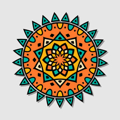 Vector floral mandala
