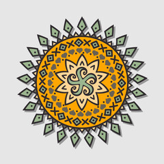 Vector bright mandala