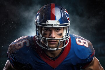 Caucasian american football player.