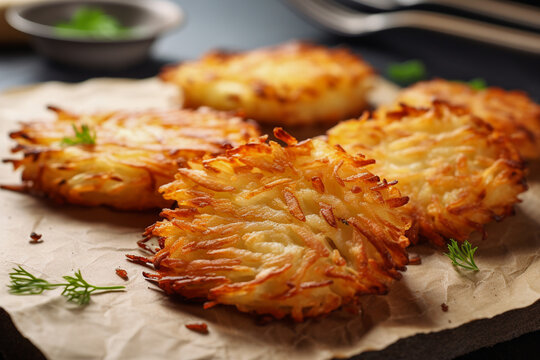 Delicious and ready to eat hash browns
