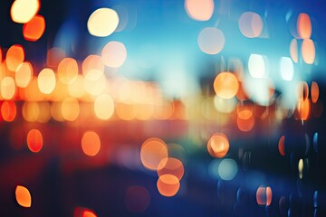 Abstract Sparkling Christmas lights Illuminating the Season with Bokeh Background