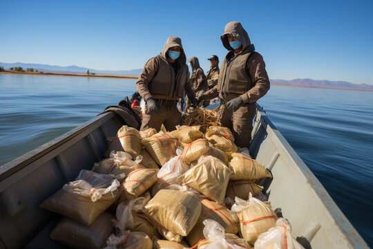 Drug Traffickers with Bundles of Harmful Substances