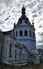Obraz premium Russia. Volga river. City of Kostroma. Epiphany-Anastasia Monastery Bell Tower