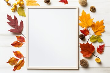 Autumn's Frame: Nature's Vivid Showcase.