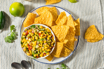 Homemade Organic Corn Salsa