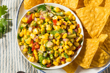 Homemade Organic Corn Salsa