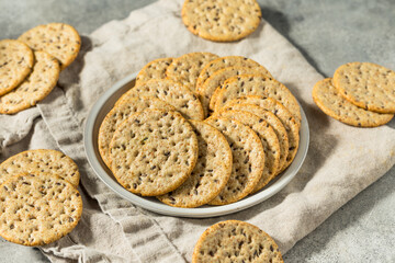 Homemade Whole Wheat Round Crackers