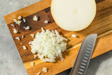 Raw Organic Yellow Diced Onions