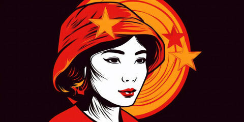 Logo or representative illustration of Vietnam. Generative AI.