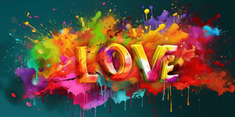 Logo or representative illustration of Love. Generative AI. - obrazy, fototapety, plakaty