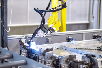Robotic or robot industrial welding arm