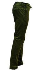 mannequin wearing green men's cotton trousers on isolated background