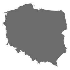 Poland map. Map of Poland in high details