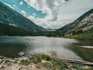 lake in the mountains