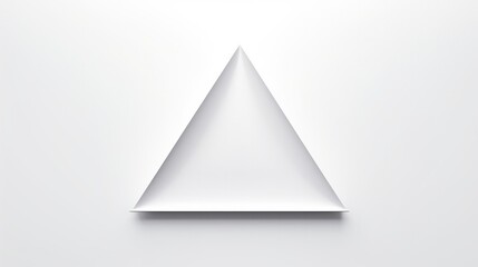The flag. And it is logo – triangle form. White background. Modern art, interesting form, shape design, minimalistic and modern, huge respectable, made by best studio, smooth gradient