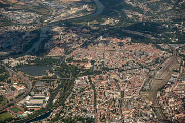 Luftbild Metz Frankreich