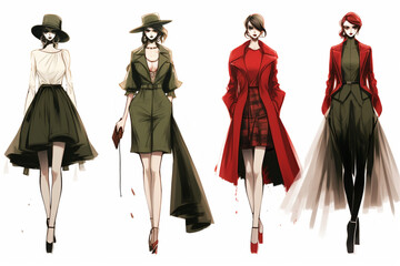 girls in a dress clothes