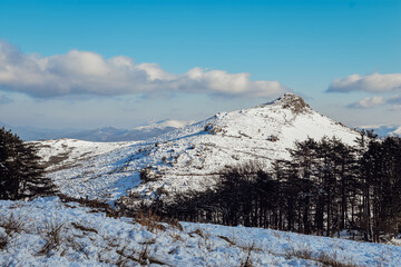 La Rhune enneig&eacute;e 