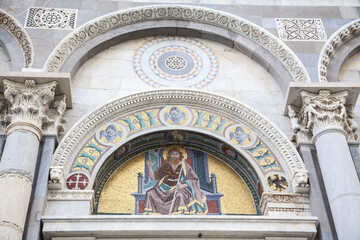 Obraz premium Basilica at piazza dei miracoli in Pisa, Italy