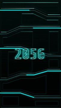 3k Vertical video counter in the style of Cyberpunk and Sci-Fi. Celebration vertical video introduction for the reaching 3000 subscribers followers or likes. 