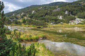 Fototapeta na wymiar Landscape of The Fish Lakes, Rila mountain, Bulgaria