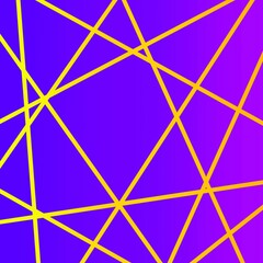 Yellow intersecting lines on purple background