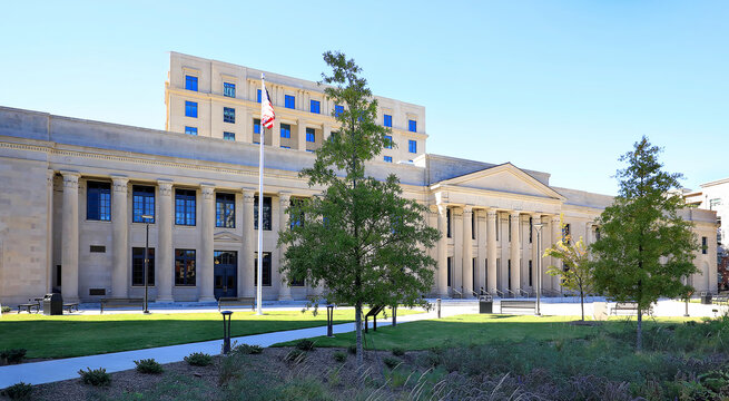 Charles R. Jonas Federal Building and Courthouse, located in Charlotte, North Carolina, USA. 