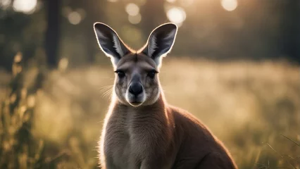  wild kangaroo at the nature © abu