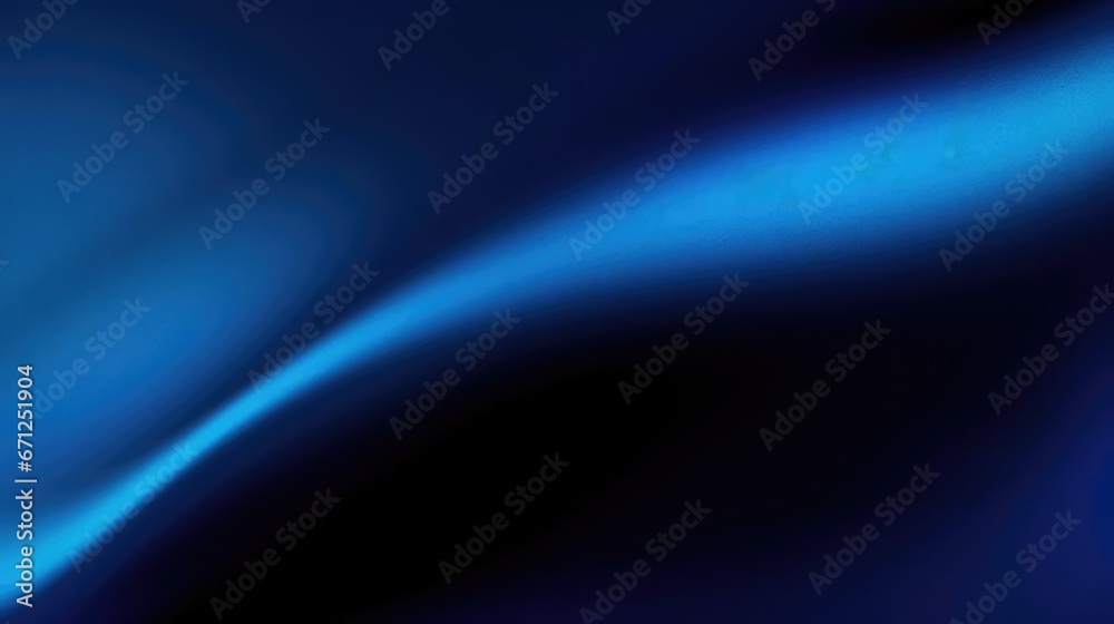 Wall mural black dark azure cobalt sapphire blue abstract background color gradient geometric shape wave wavy c