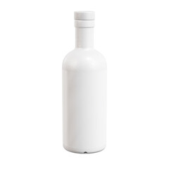 An image of a blank ceramic bottle isolated on a white background