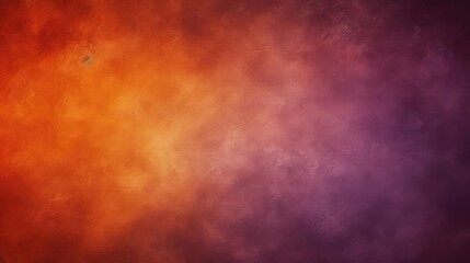 Dark orange brown purple abstract texture Gradient Cherry gold vintage elegant background with space for design Halloween