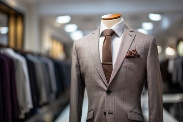 Elegantly Dressed Mannequin in Contemporary Fashion Design with Vibrant Colors and Sharp Focus