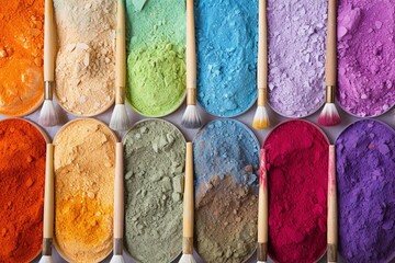 Eco-Friendly Craftsmanship in Richly Colored and Textured Powders