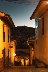 village in the mountains in cusco