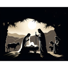 christmas nativity scene