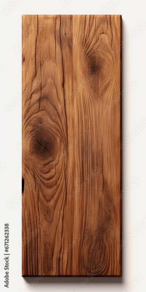 Poster A detailed close up of a piece of wood mounted on a wall. This image can be used to showcase textures and patterns in interior design or as a background for various creative projects.