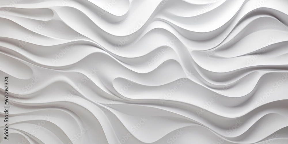 Aufkleber A detailed view of a wall constructed entirely of white paper. This versatile image can be used to represent concepts such as creativity, minimalism, or simplicity in various design projects.