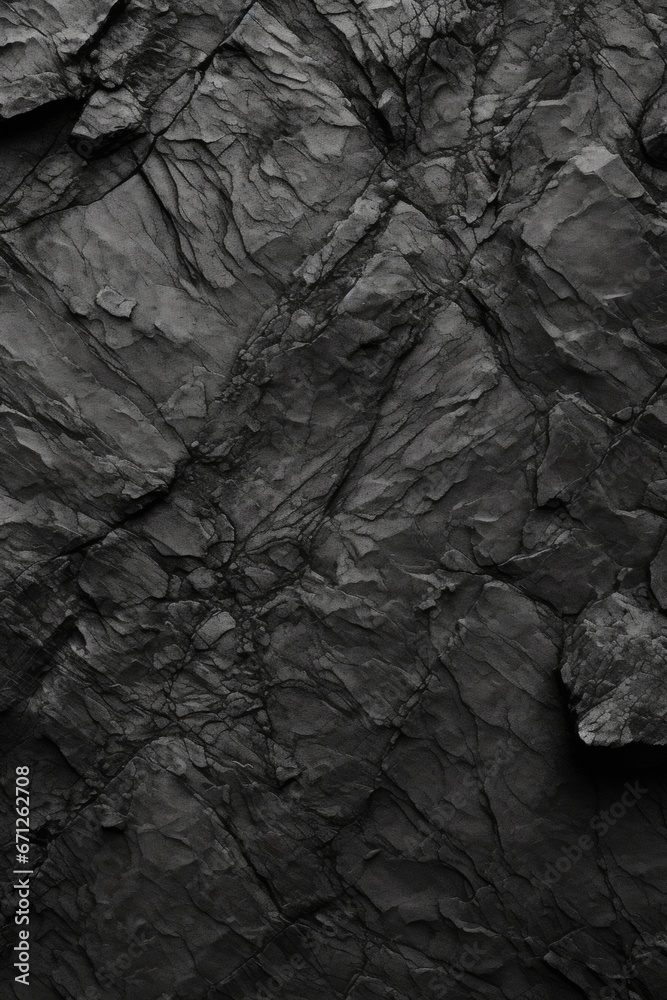 Poster a black and white photo of a rock wall. this image can be used to depict strength, nature, or as a b