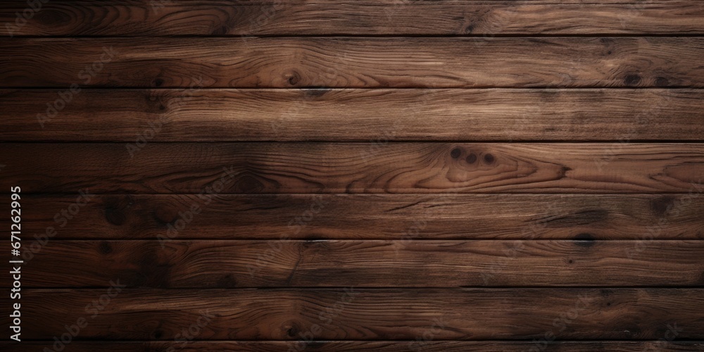 Poster A close-up view of a wooden wall with a clock mounted on it. This picture can be used to represent time management, punctuality, or the passing of time in various projects or situations